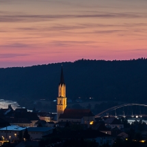 Vilshofen nach Sonnenuntergang